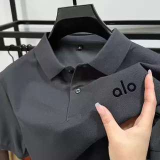 ผู้ชายแขนสั้นเสื้อโปโลฤดูร้อนสไตล์ใหม่เกาหลีรุ่นLapel Letterเย็บปักถักร้อยหล่อหลวมสบายๆธุรกิจAll-Match