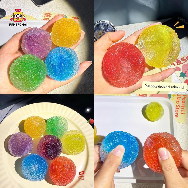FG Sensory Stress Reliever Reusable Slushie Squeeze Ball Crunchy Crawling เสียง Creative Moldable Fidget Putty สําหรับทุกวัย HS
