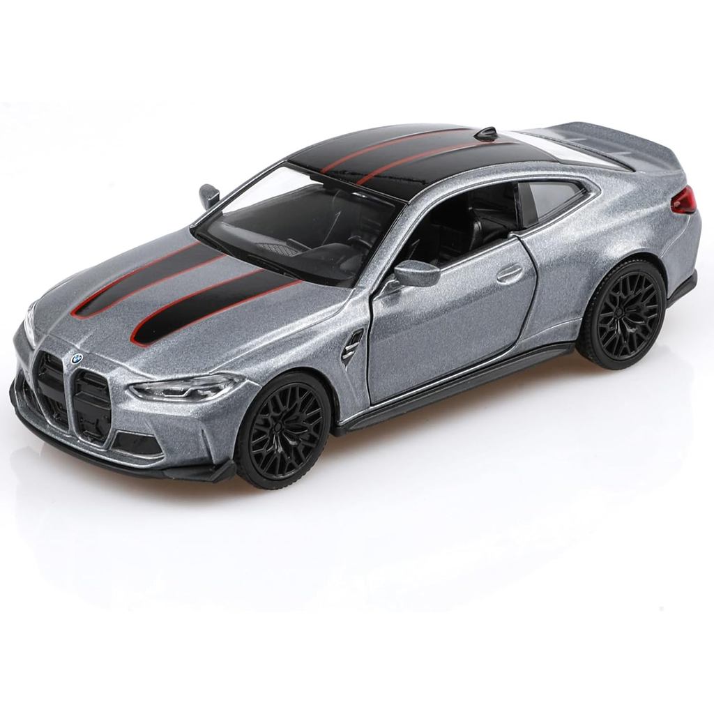 1/36 Scale 2023 BMW M4 รถโมเดลDiecast,ดึงกลับรถ BMW M4 CSL รถของเล่น, รถยนต์ของขวัญสําหรับชายหญิง (ส