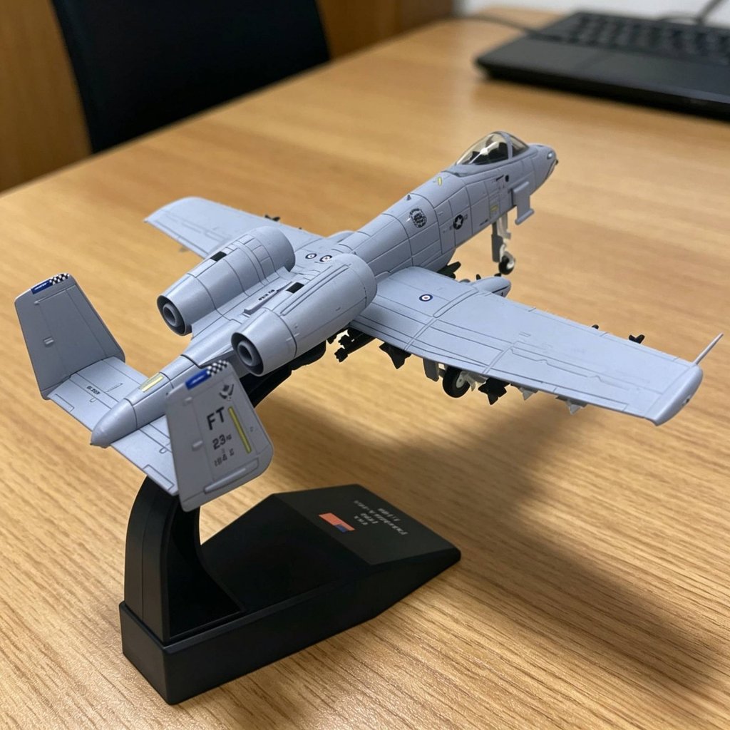 รายละเอียดสูง 1:100 Scale A-10 รุ่นรวมขาตั้งจอแสดงผล A-10 Thunderbolt รุ่นสําหรับผู้ที่ชื่นชอบการบิน