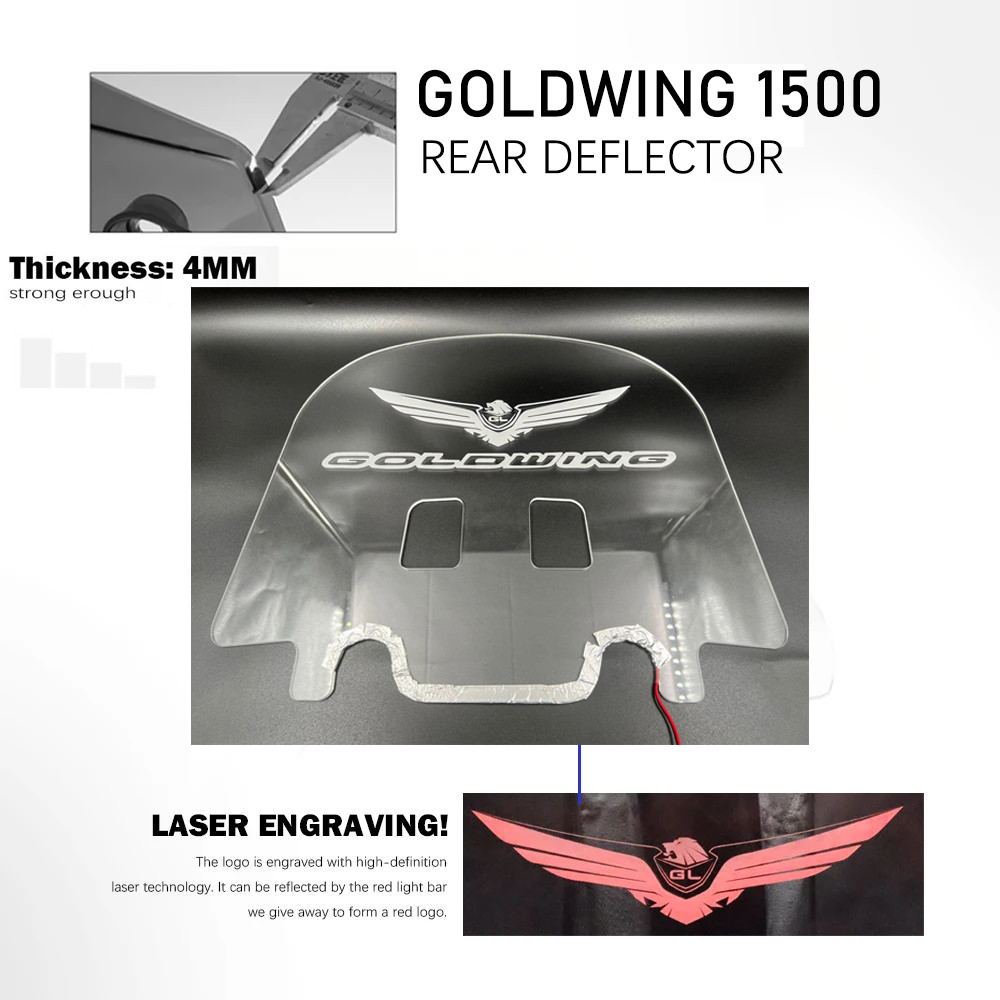LQ Goldwing 1500 อุปกรณ์เสริมกระจกรถจักรยานยนต์สําหรับ Honda Goldwing 1500 GL1500 Gold Wing 1500 ด้า