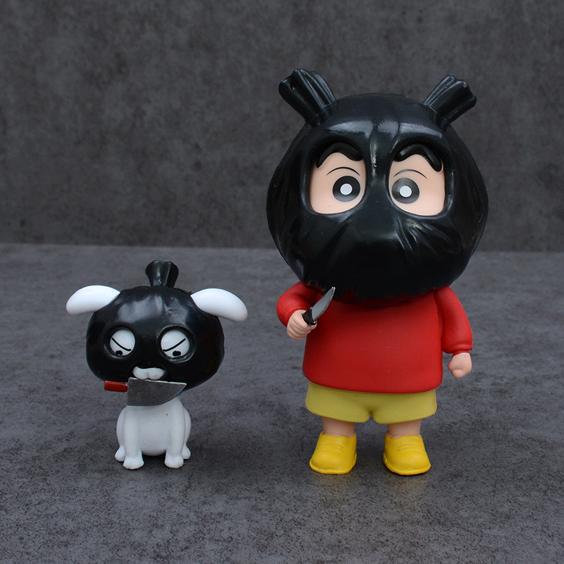 Robbry Crayon Shin-Chan Hand-Made รุ่น Q Robber Shin-Chan Shin-Chan ตุ๊กตา Shin-Chan อะนิเมะ สินค้าต