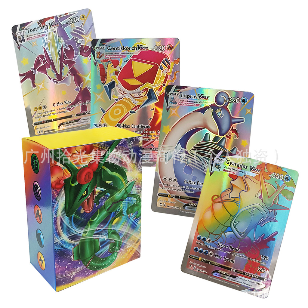 Pokémon Pokémon Card Pokémon Full Flash Card 100 เกม Battle Card ภาษาอังกฤษ