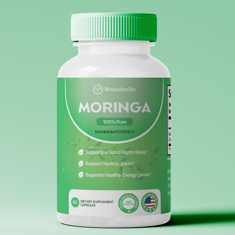Rosabella Moringa Capsules (800mg) สําหรับ Immune Support, Gut Health & Vitamins - อาหารเสริมดูแลสุข