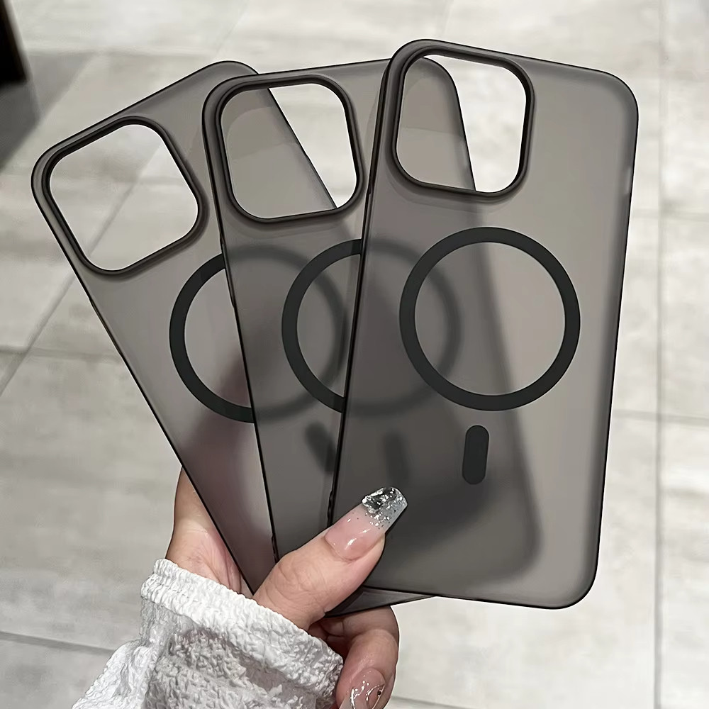 matte เคส For iPhone 17 Pro Max 16 15 14 13 12 11 Pro Max ไอโฟน เคสชาร์จ เคสป้องกันกันกระแทก เคสแม่เหล็ก ใสกันกระแทก