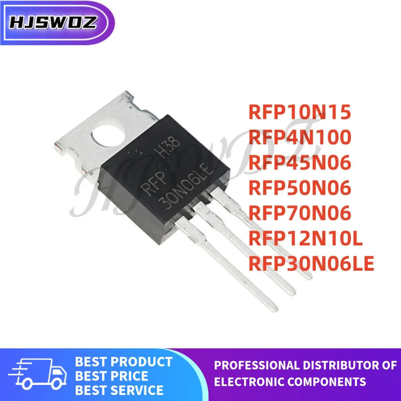 10PCS RFP10N15 RFP12N10L RFP70N06 RFP30N06LE RFP4N100 RFP45N06 RFP30N06LE RFP50N06 TO-220 คุณภาพดีที