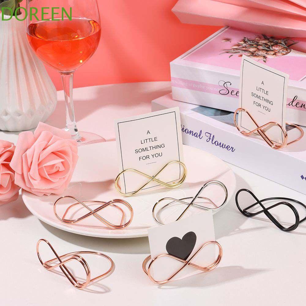 DOREEN Card Holder Clamps Card Wedding Menu Stand