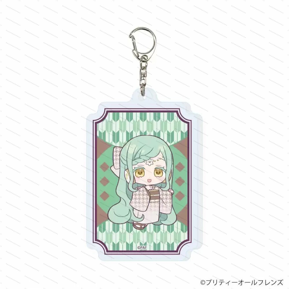 พวงกุญแจอนิเมะ Pretty Rhythm Rainbow Live โปร่งใส micha พวงกุญแจอะคริลิค chibi กระเป๋านักเรียนตกแต่ง