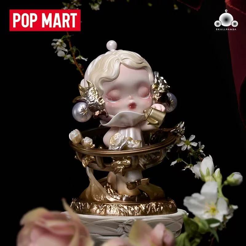 POPMART POPMART SKULLPANDA Flower Four Scene Series กล่องปริศนาทํามือของเล่นตกแต่งของขวัญ
