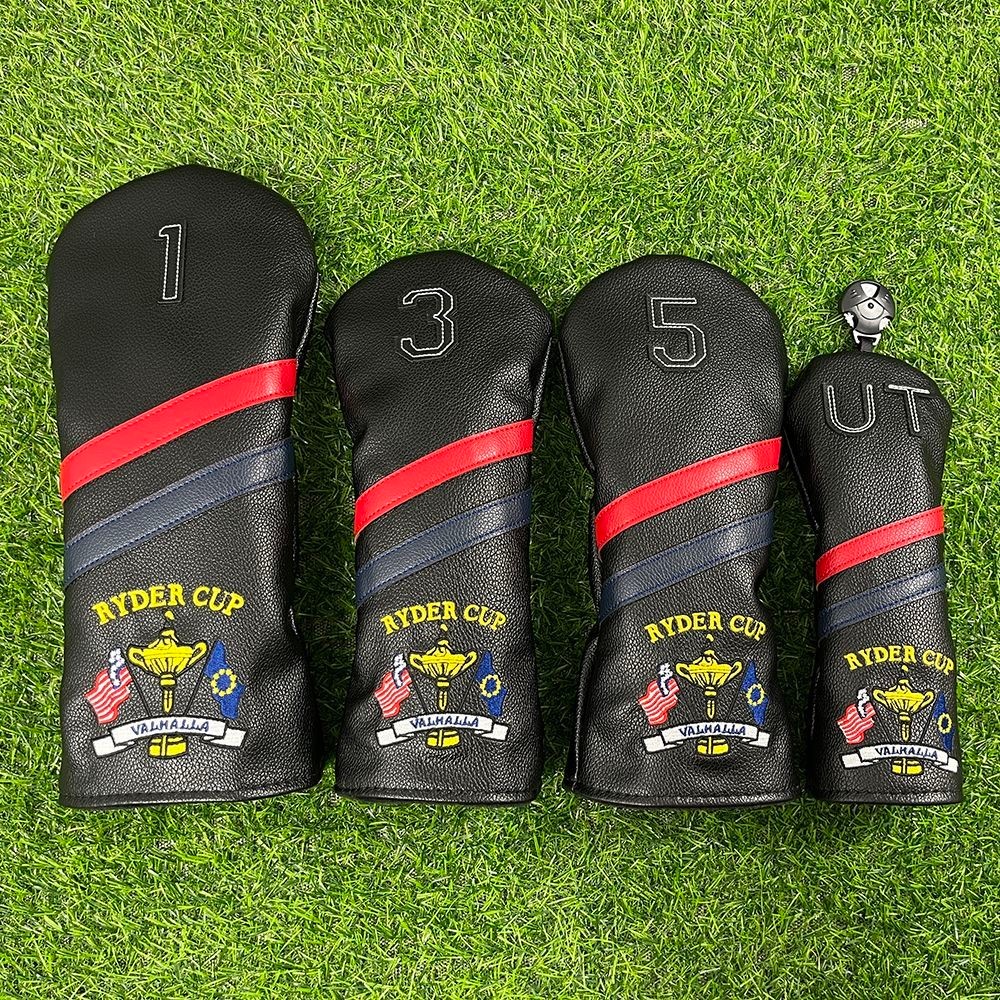 ฝาครอบไม้กอล์ฟ Ryder Cup Event Trophy Doubleเอียง Universal No. 1 ฝาครอบไม้ฝาครอบป้องกันขาไก่ขนาดเล็