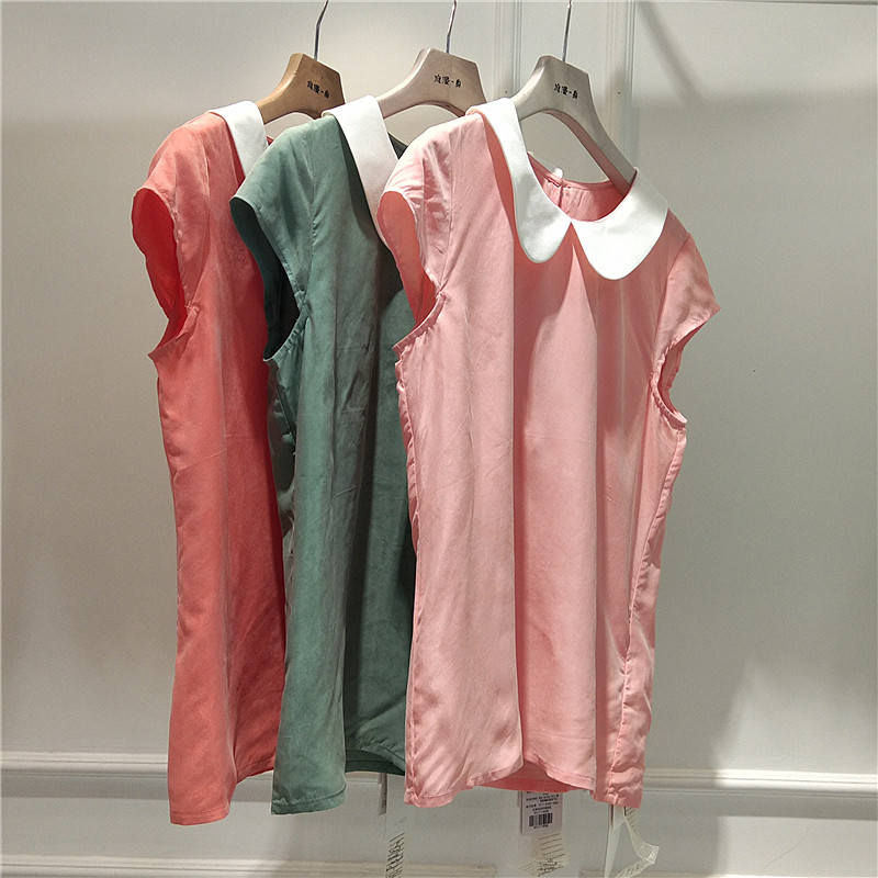 RME/Romantic One ฤดูร้อนสไตล์ใหม่เสื้อลําลองขนาดเล็กผู้หญิงหลวมชีฟองตุ๊กตาคอด้านบนอารมณ์ทั้งหมด