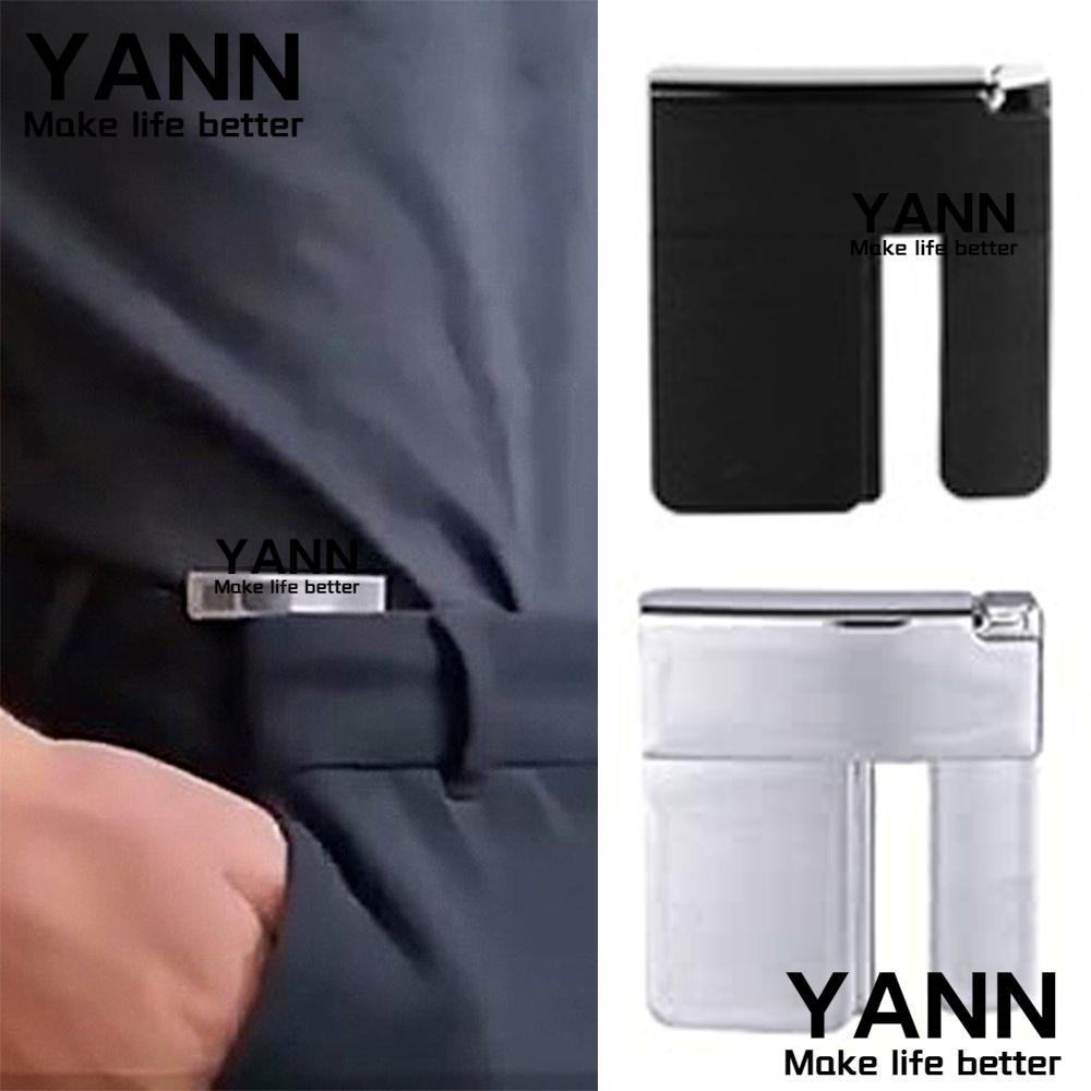 YANN หัวเข็มขัดปรับเสื้อผ้ามัลติฟังก์ชั่นเย็บแฟชั่นคลิปเอวพับที่ถอดออกได้