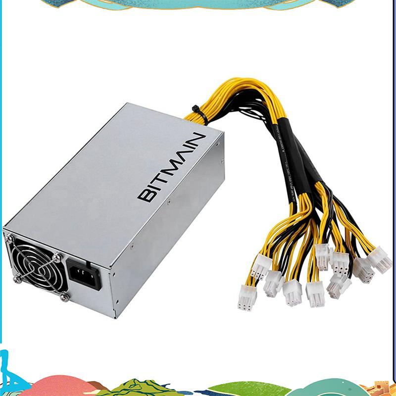 APW7 1800W PSU Bitmain Mining Power Supply สําหรับ Bitmain S9/L3 +/A6/A7/R4/S7/E9 พร้อม 10X PCI-E 6P