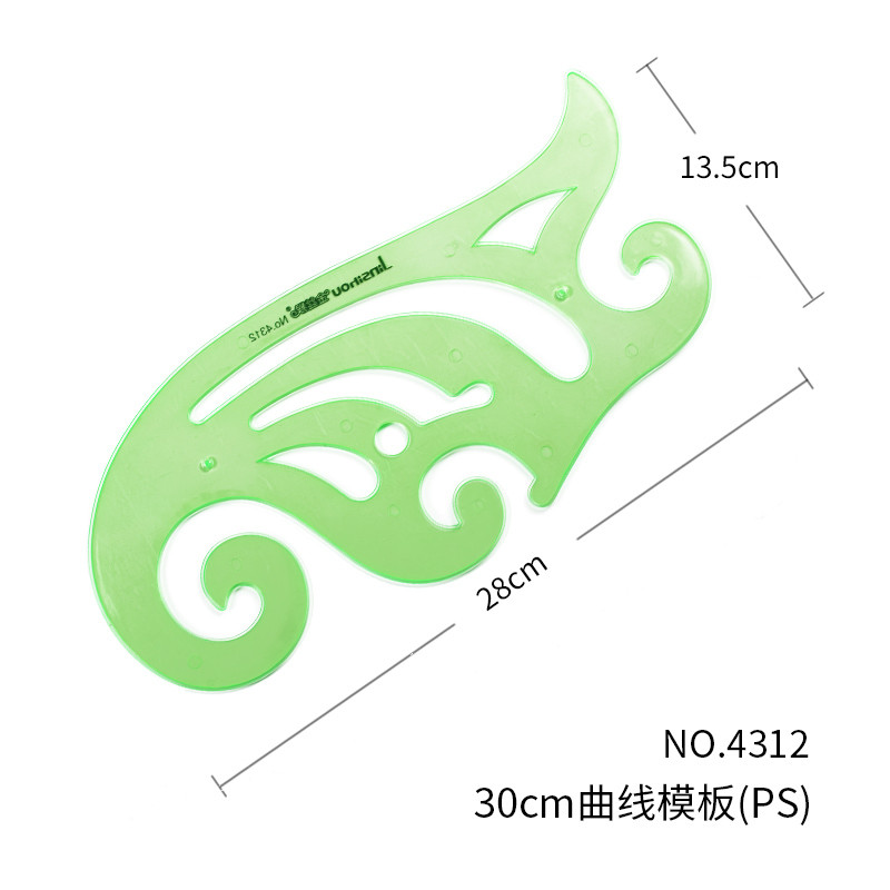 Golden Monkey Curve Template Ruler 4312 Template Curve Stripe Design Drawing Tool Template Cloud Rul
