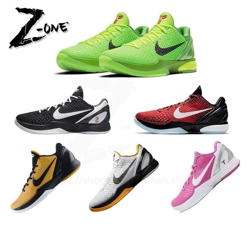 Nike Kobe 6 Protro Del Sol/POP Black 3D Lakers Mambacita Sweet 16 รองเท้าบาสเก็ตบอลผู้ชาย TDKZ E0R5 