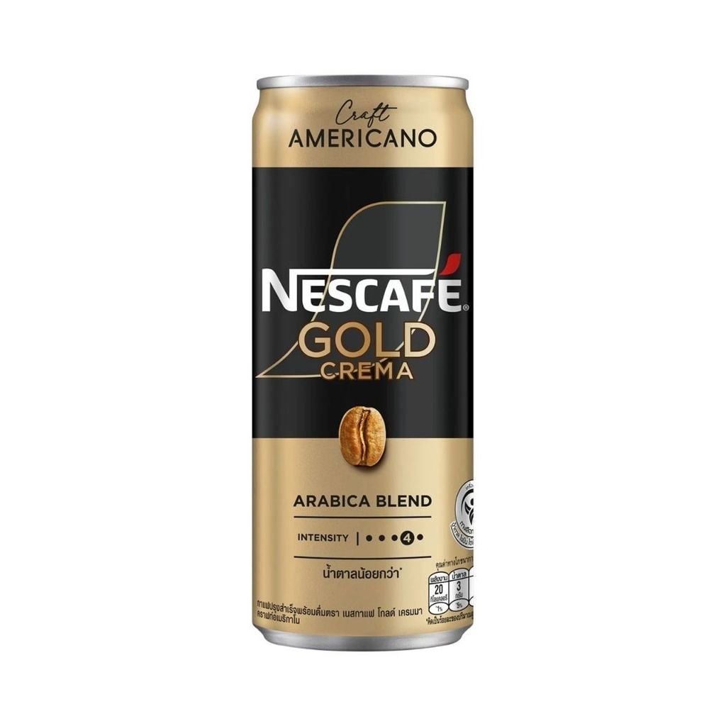 เนสกาแฟ โกลด์เครมมาอเมริกาโน(Nescafe Gold Crema Americano Drink 210ml.)