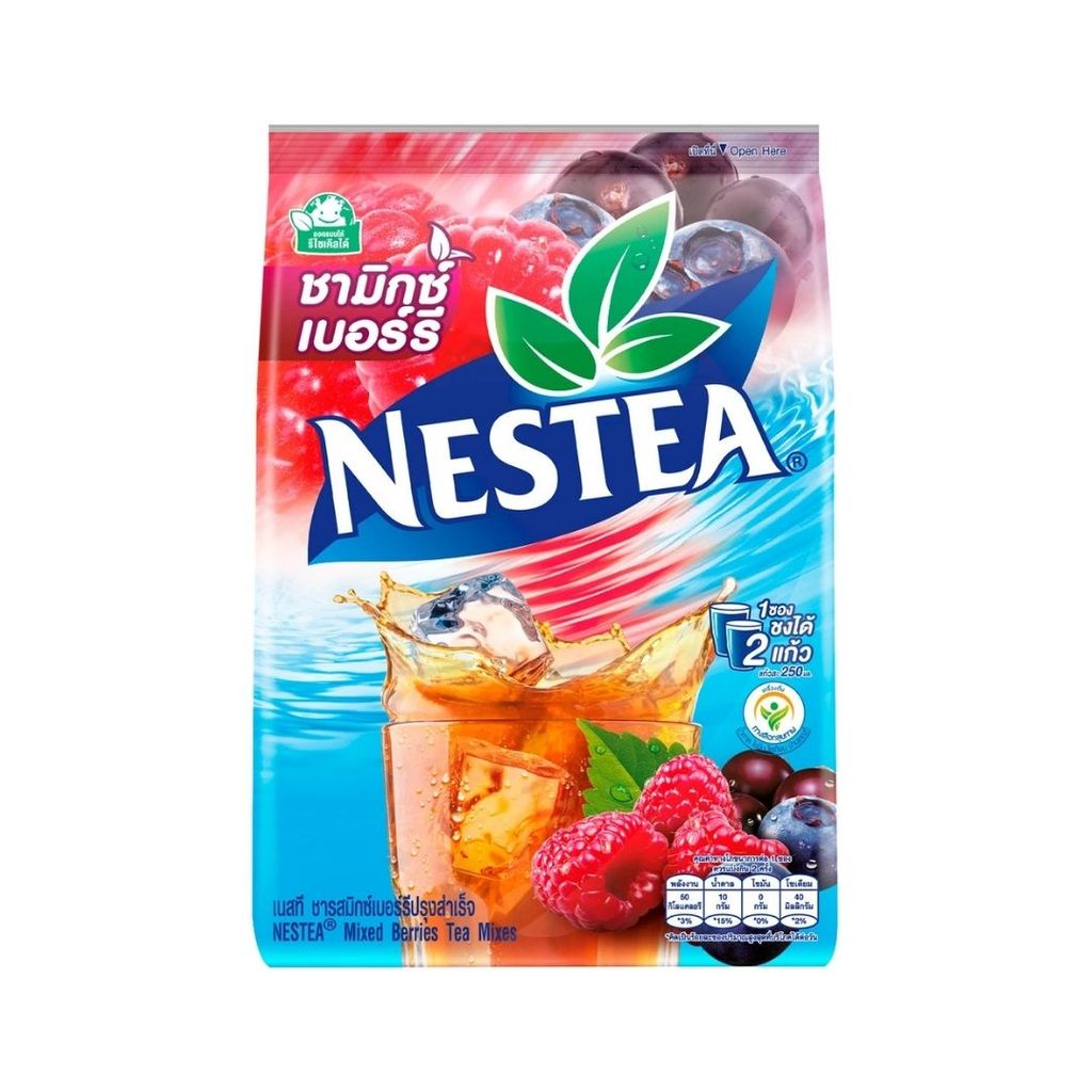 เนสที ชารสมิกซ์เบอร์รี่(Nestea Mixed Berries Tea Mixes 12.5g. Pack18)