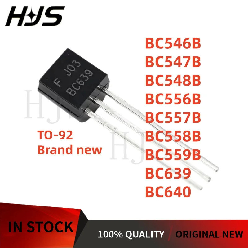 100PCs/lot BC556B BC559B BC546B BC557B BC558B BC640 BC548B BC639 BC547B power triode ทรานซิสเตอร์ TO