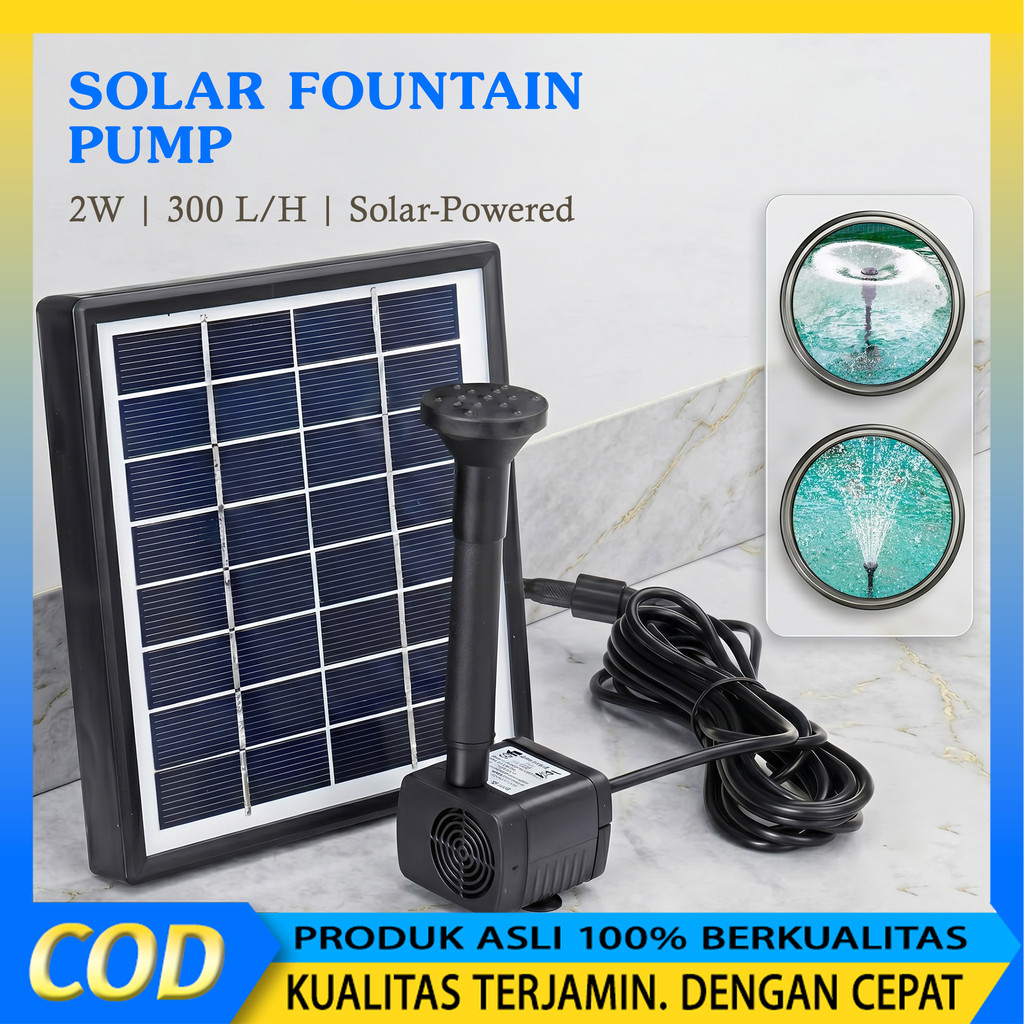 🚚 ส่งจากกรุงเทพ🚚 Solar Pump น้ำพุโซล่าเซลล์ ปั๊มน้ำพุ(เล็ก) น้ำพุพลังงานแสงอาทิตย์ solar powered fountain pump