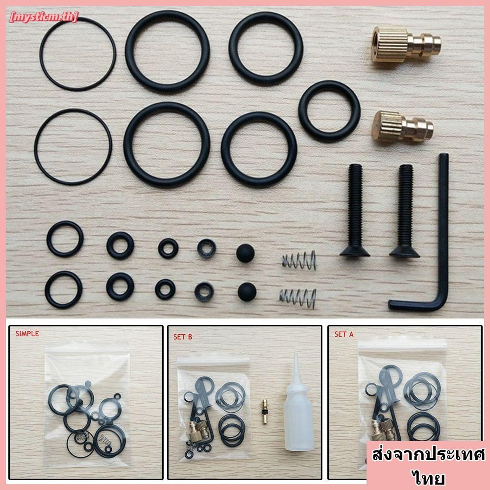 จัดส่งจากประเทศไทยMYSTICM 1 ชุด PCP ปั๊มซีลโอริง, 30mpa สําหรับมือปั๊มลม Inflator ชุดซ่อมชุด,แรงดันสูง NBR ทองแดงปฏิบัติ Air ปั๊มเปลี่ยนชุด