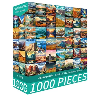 100ชิ้นน่ารักรักษาจิ๊กซอว์ปริศนาการ์ตูนและธรรมชาติภูมิทัศน์สไตล์เกมปริศนาสร้างสรรค์ความเครียดบรรเทาปริศนาของเล่นสําหรับผู้ใหญ่และวัยรุ่นพักผ่อน