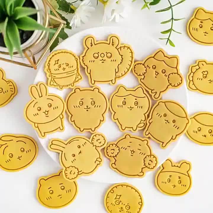 การ์ตูนจิคาวะคุกกี้ตัดบิสกิตแม่พิมพ์แสตมป์ครัวเบเกอรี่ขนมภาชนะขนมเบเกอรี่อุปกรณ์