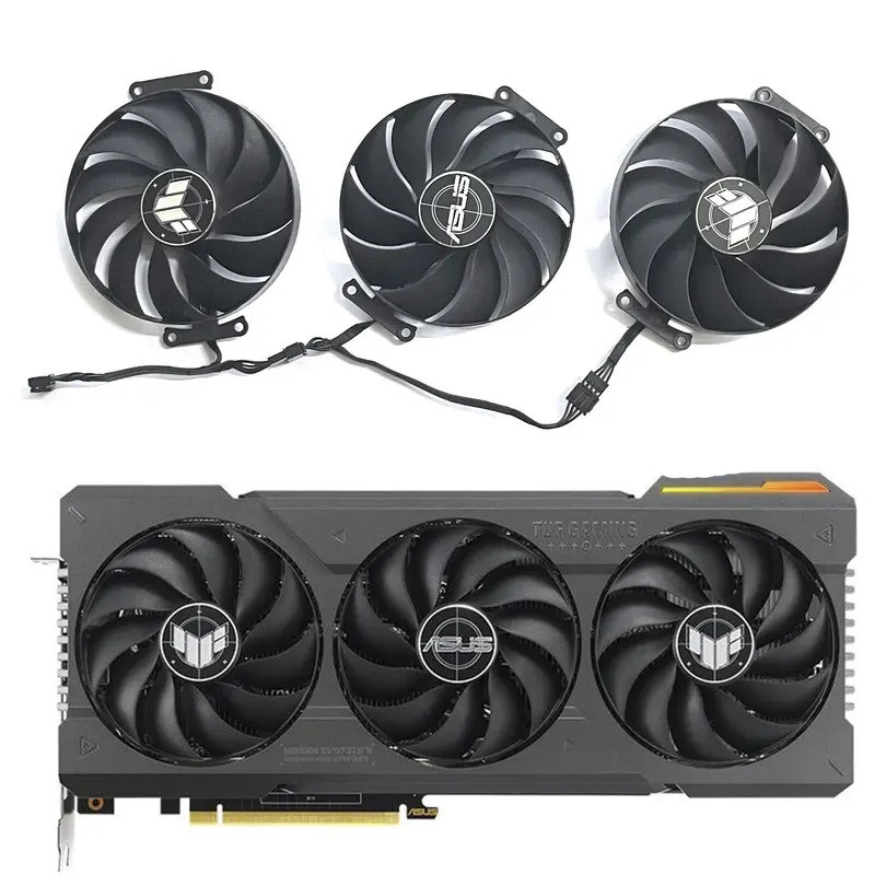สําหรับ Asus TUF-RTX4070 4070 TI 12G-GAMING กราฟิกการ์ดระบายความร้อน 7PIN FD9015U12D DC 12V 0.55A RT