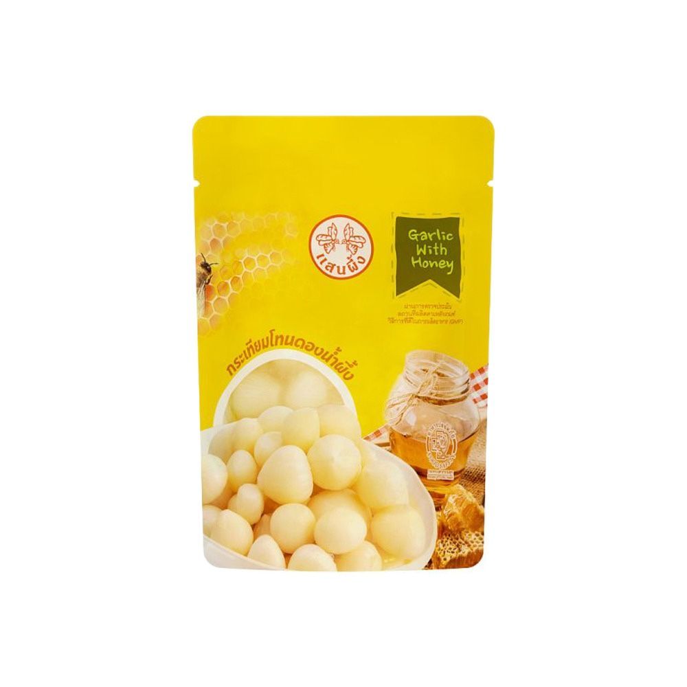 [สินค้าส่งด่วน] แสนผึ้ง กระเทียมโทนน้ำผึ้ง 150 กรัม SANPUENG GARLIC WITH HONEY 150 G