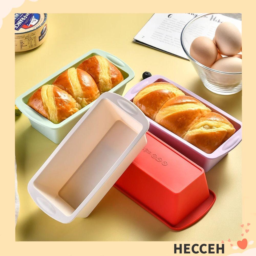 HECCEH Candy Toast Mould,ครัวเรือนรูปสี่เหลี่ยมผืนผ้าแม่พิมพ์ซิลิโคน,Bakeware DIY Non-Stick Loaf Panเบเกอรี่เครื่องมืออุปกรณ์ครัว
