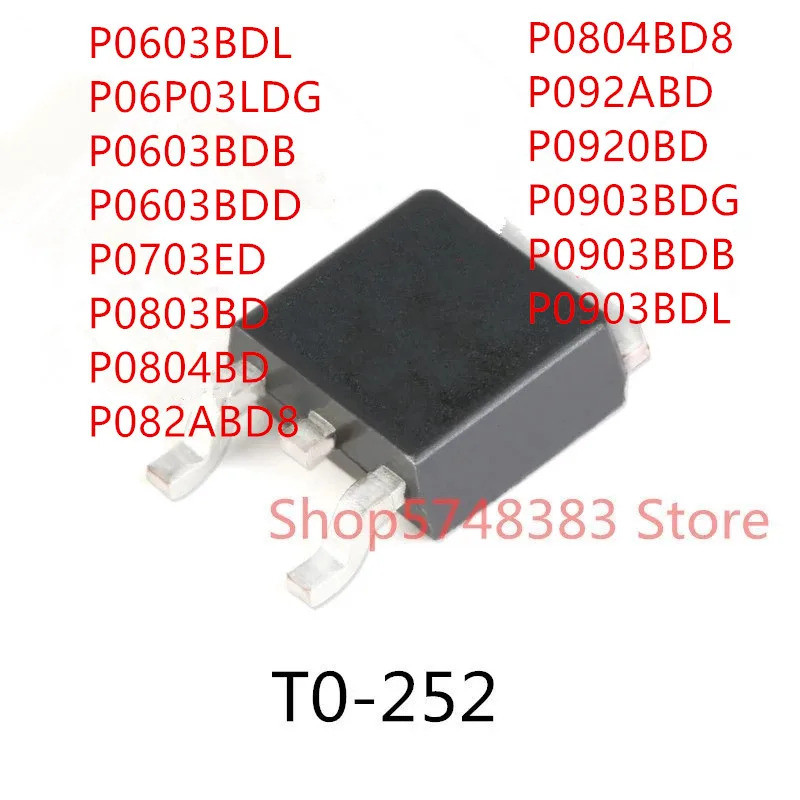 5PCS P0603BDL P06P03LDG P0603BDB P0603BDD P0703ED P0803BD P0804BD P082ABD8 P0804BD8 P092D ทรานซิสเตอ