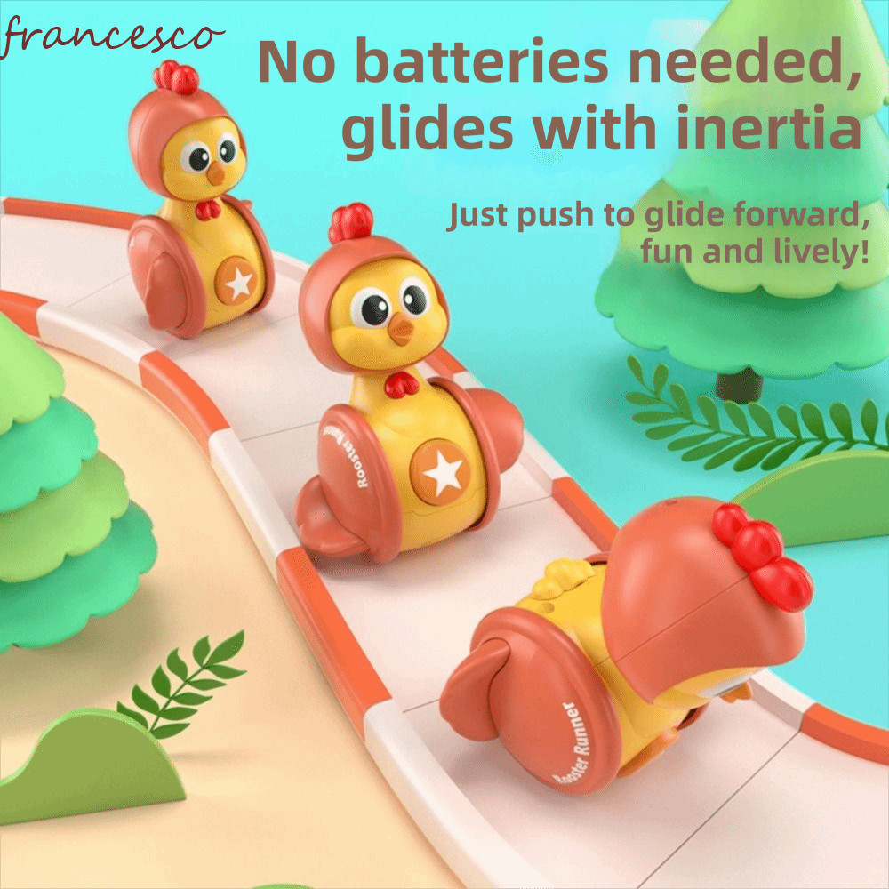 FRANCESCO Early Education Toy, Fun Toy Gliding Motion Chicken Gliding Tumbler Toy, Gift Tumbler Toy 