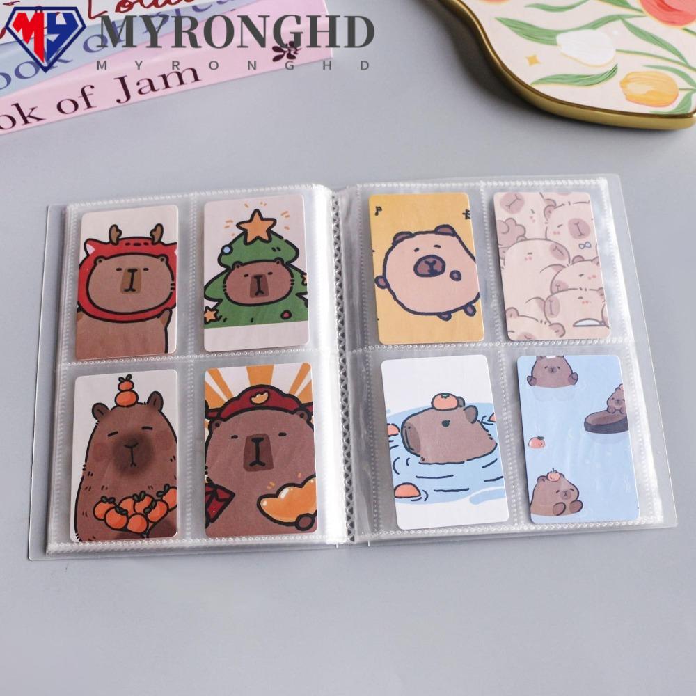 หนังสือสะสม MYRONGHD PP, อัลบั้มภาพโปร่งใสหลายกระเป๋า INS, ของขวัญสมุดสะสมการ์ดคั่นระหว่างหน้าฝ้าขนาด 3 นิ้วแบบพกพา