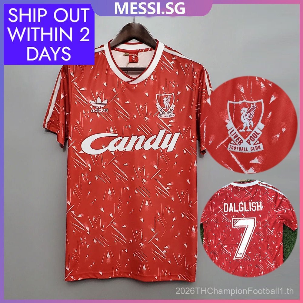 Retro SSS+1989-1991 เสื้อฟุตบอล Retro Liverpool Home
