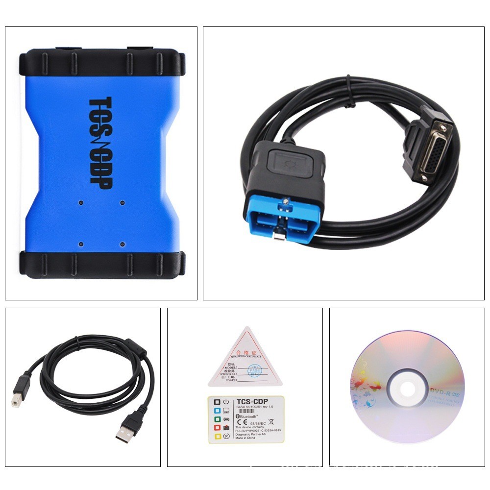 AUTOCOM VD DS150E เครื่องมือวินิจฉัยรถยนต์และรถบรรทุก Bluetooth 2021.11 รองรับ 47 ยี่ห้อ OBDII
