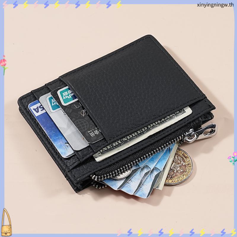 หนังแท้ Witchez Plus Cardholder กระเป๋าใส่บัตรใบสั้น รุ่นขยายข้าง กระเป๋าใส่บัตร ธนบัตร เหรียญ