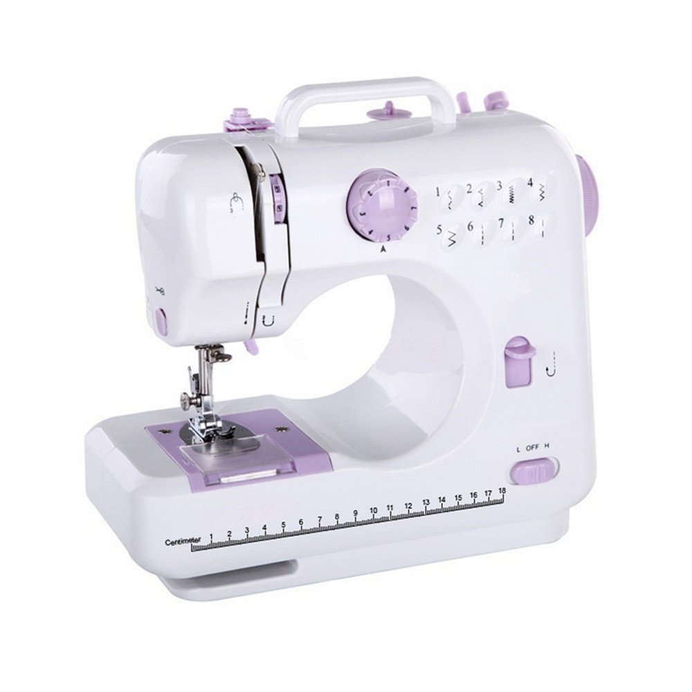 จักรเย็บผ้าจักรเย็บผ้า 505a ครัวเรือน Mini ไฟฟ้า Seaming เดสก์ท็อป 12 ด้าย MINI Multi-Function เครื่
