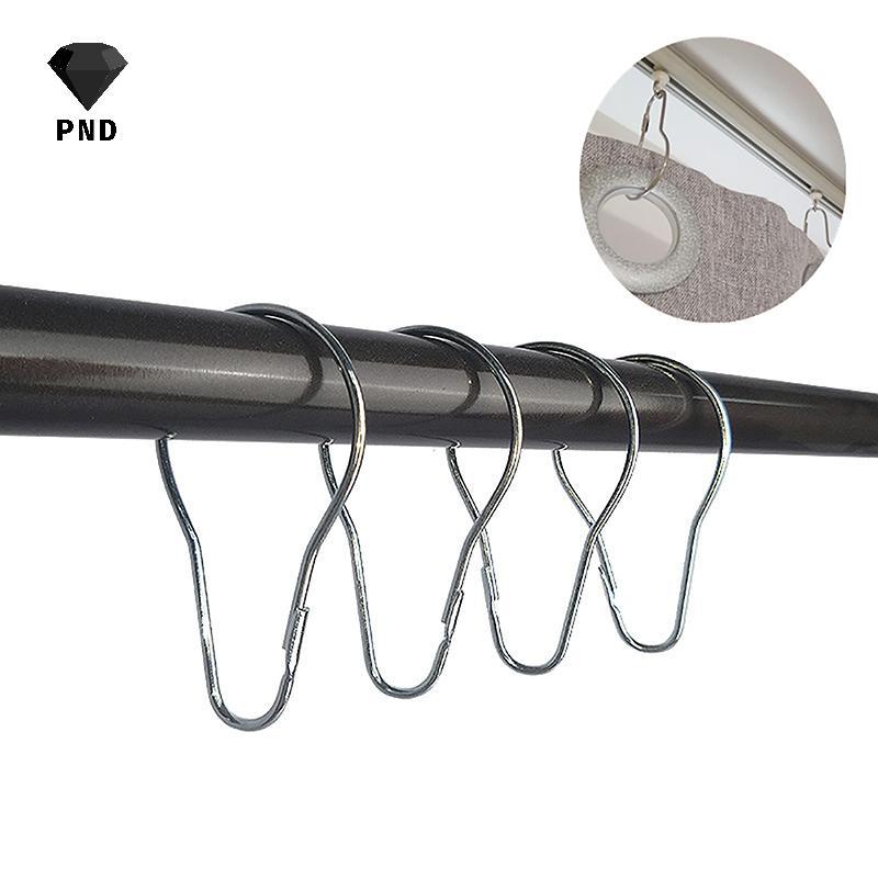 PND 10/20pcs ผ้าม่านเปิด Gourd แหวน Carabiner พวงกุญแจคลิปผ้าม่านหน้าต่าง Hook Bath ผ้าม่าน Rods Clamp อุปกรณ์เสริม raoog
