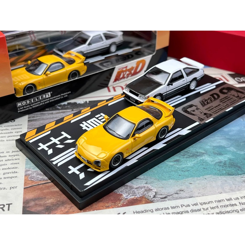 [ใหม่ในเดือนพฤษภาคม] Ready Stock Japanese Animation Club 1: 64 Initial D Mazda RX-7 FD3S Toyota AE86
