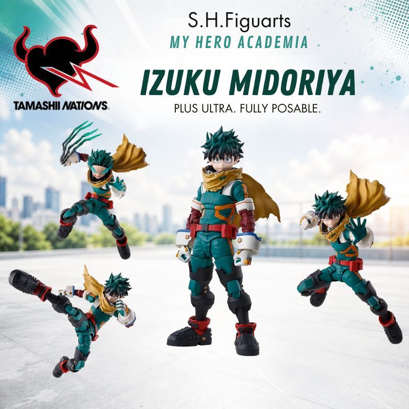 TAMASHII NATIONS SHFiguarts Izuku Midoriya Figure My Hero Academia Action