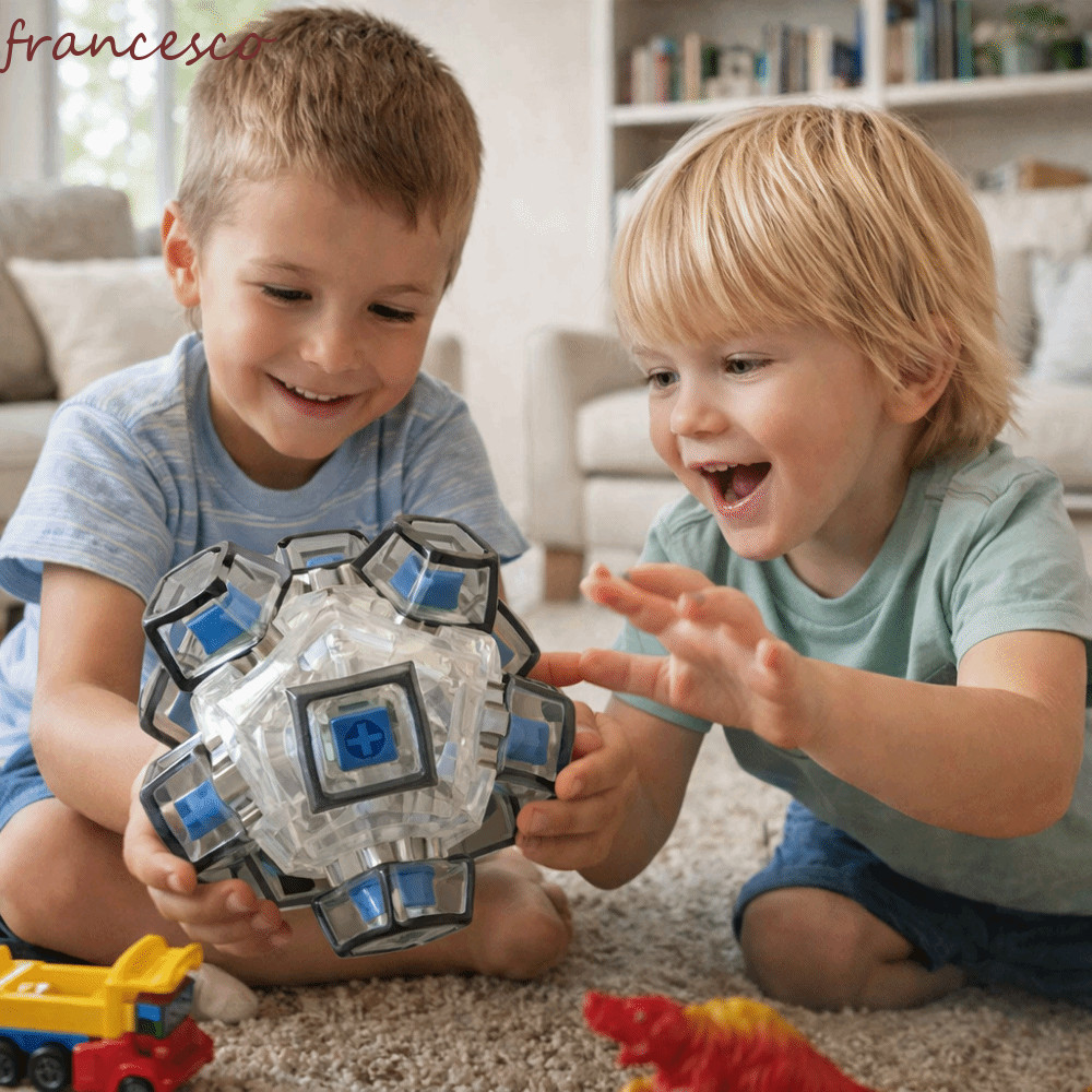 FRANCESCO Button Cube Ball Toy, Finger Games Focus Keyboard Key Toy, Keyboard Games รูปทรงสี่เหลี่ยม