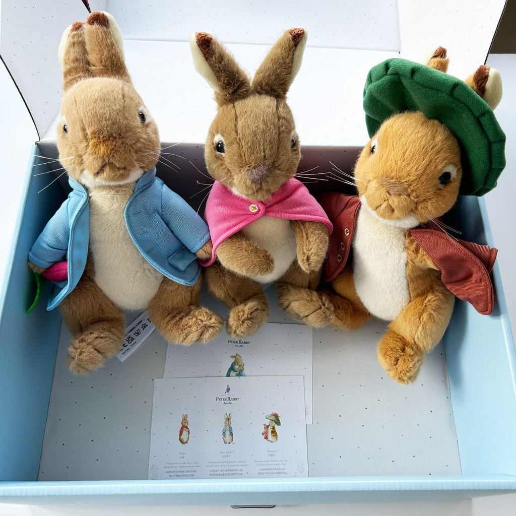 Peter Rabbit Peter Rabbit Peter Rabbit Peter Rabbit Family 28cm M Size Plush Doll Three Gift Boxs