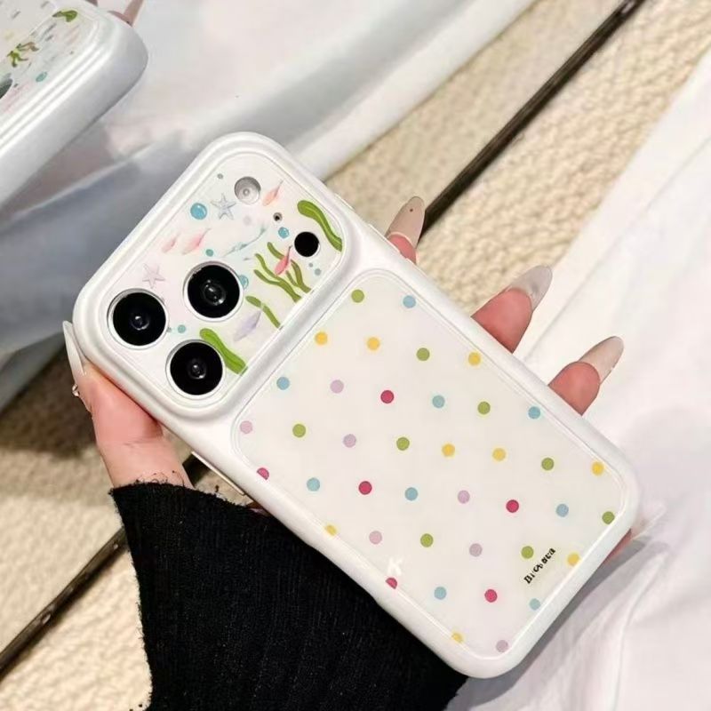 เคสโทรศัพท์หน้าต่างขนาดใหญ่เหมาะสําหรับ iPhone 11 12 13 รูปที่ 2