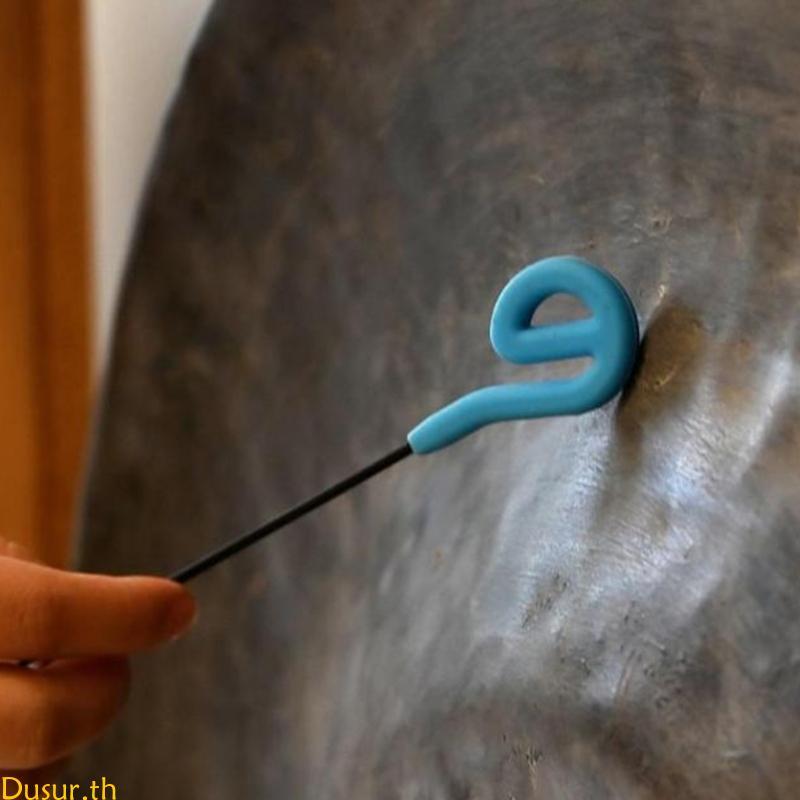 Dusur นุ่มบันทึกต่ํา Gong Resonant Mallet เสียง Healing ซิลิโคน Gong Mallet เสียงวาฬ Gong Resonant M