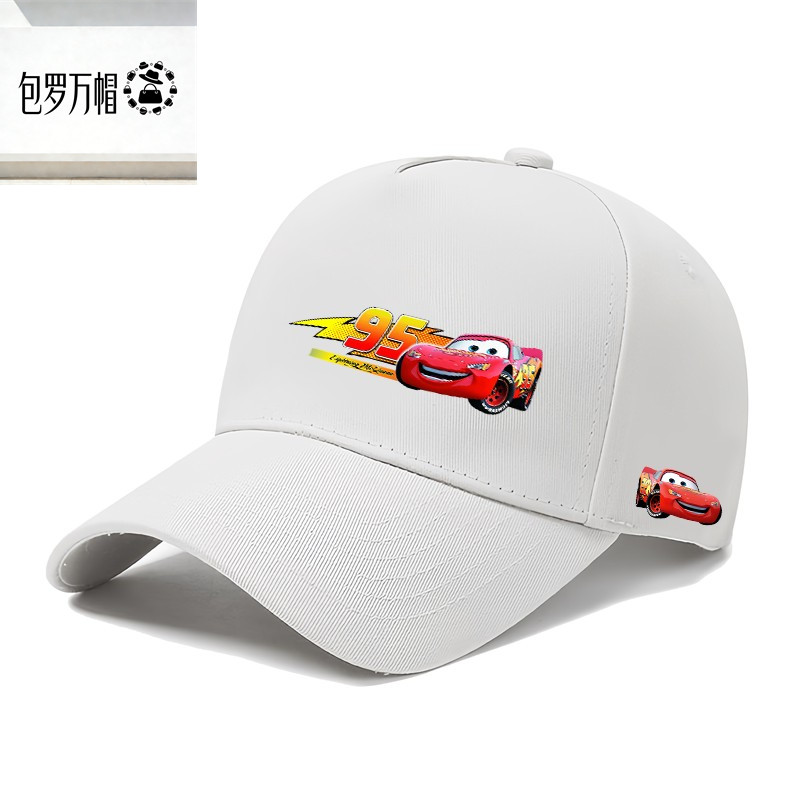 Hot Sale Cars Lightning McQueen Baseball Hat unisex sport casual duckbill cap หมวกกันแดด