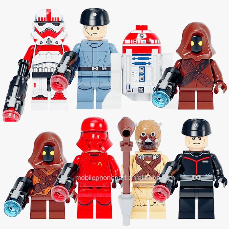 PG8288 Space Wars ภาพยนตร์ R3-T2 หุ่นยนต์ Tusken Raider Jawa Sith Commander Clone Trooper ประกอบ Building Block รูปของเล่นพลาสติก