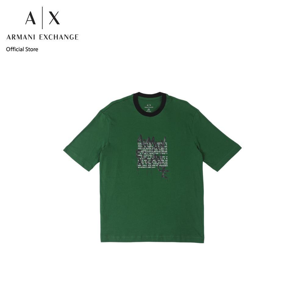 Armani Exchange เสื้อยืดผู้ชาย รุ่น XM001450-AF10358-M7096 - สีเขียว