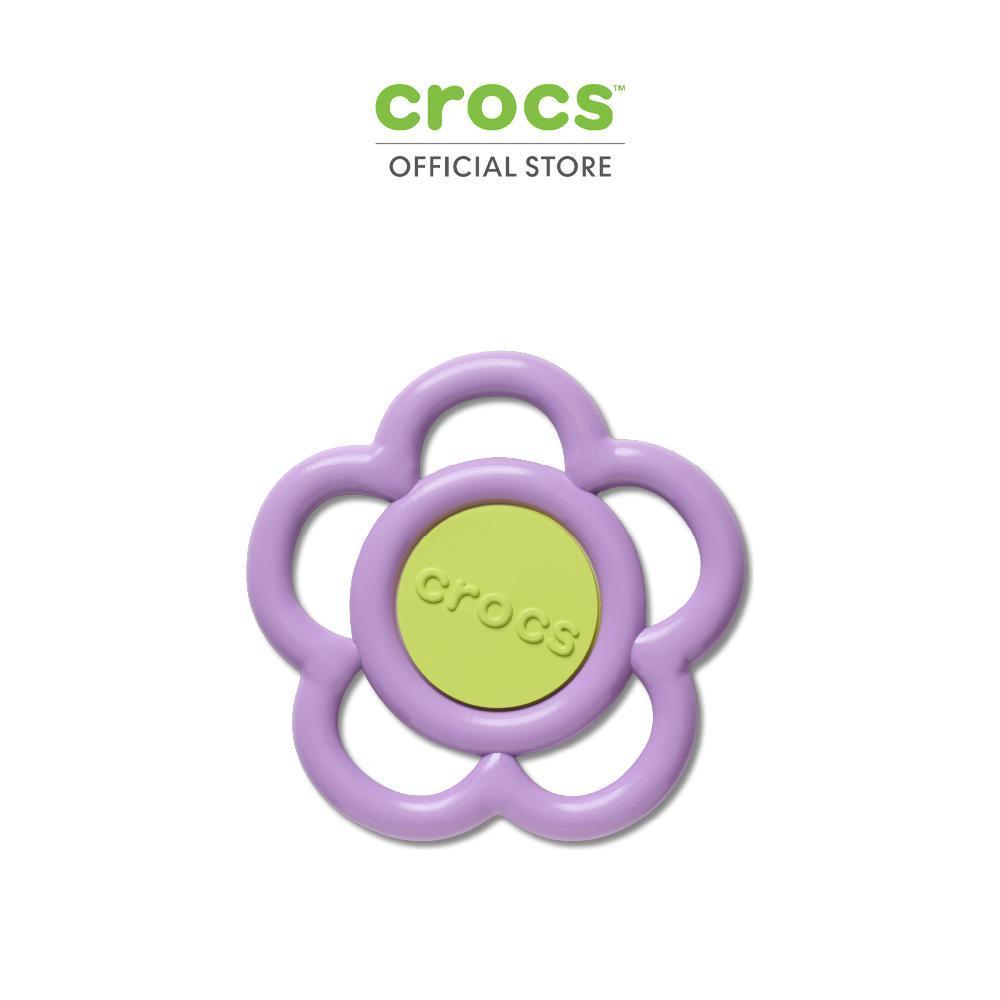 CROCS ตัวติดรองเท้า JIBBITZ™ MEGA PURPLE AND GREEN FLOWER รุ่น 10017386 - MULTICOLOR