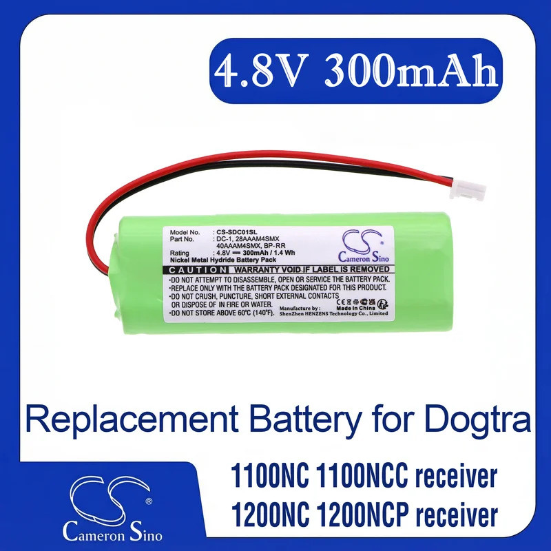 Cameron Sino แบตเตอรี่ทดแทนสําหรับ Dogtra 1100NC ตัวรับสัญญาณ 1100NCC, เหมาะกับ P/N 28AAAM4SMX,40AAA