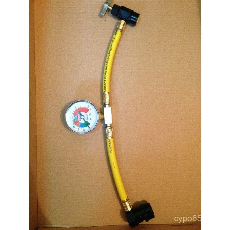 R134a อาหารเสริมหลอดท่อการตรวจจับสารทําความเย็นสารทําความเย็นท่อรถเครื่องปรับอากาศหลอดฟลูออไรด์ชาร์จ