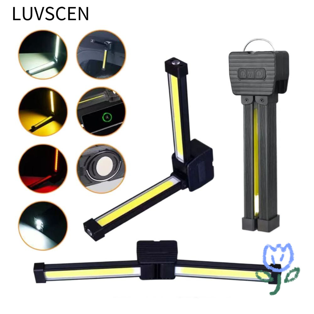 ไฟฉาย STARPICS, LED 7th Gear Dimming Gym Lamp, แม่เหล็กดูดรุ่น 180 องศาพับพร้อมตะขอแขวนโคมไฟยา